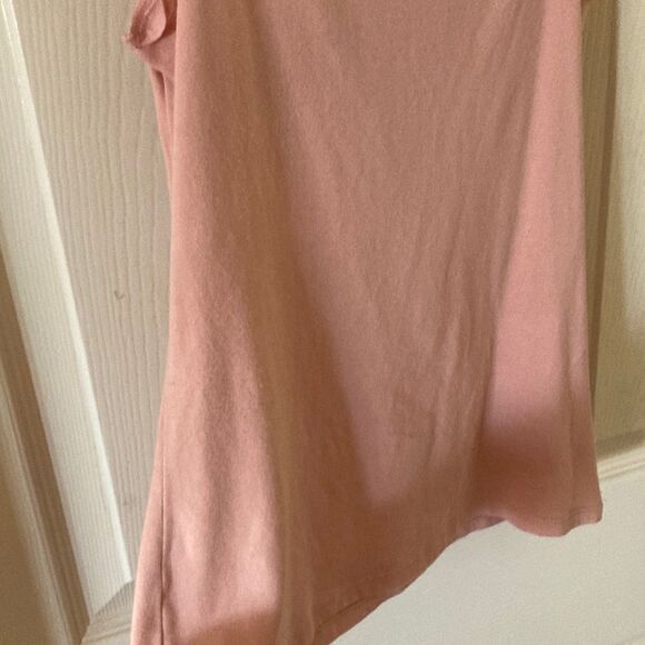EXPRESS Flutter Sleeve Bodycon Skimming Blouse Pink Ruffled Sleeves Top Size XS - Picture 4 of 8